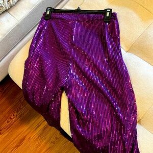 Sequin Wide Leg Pant